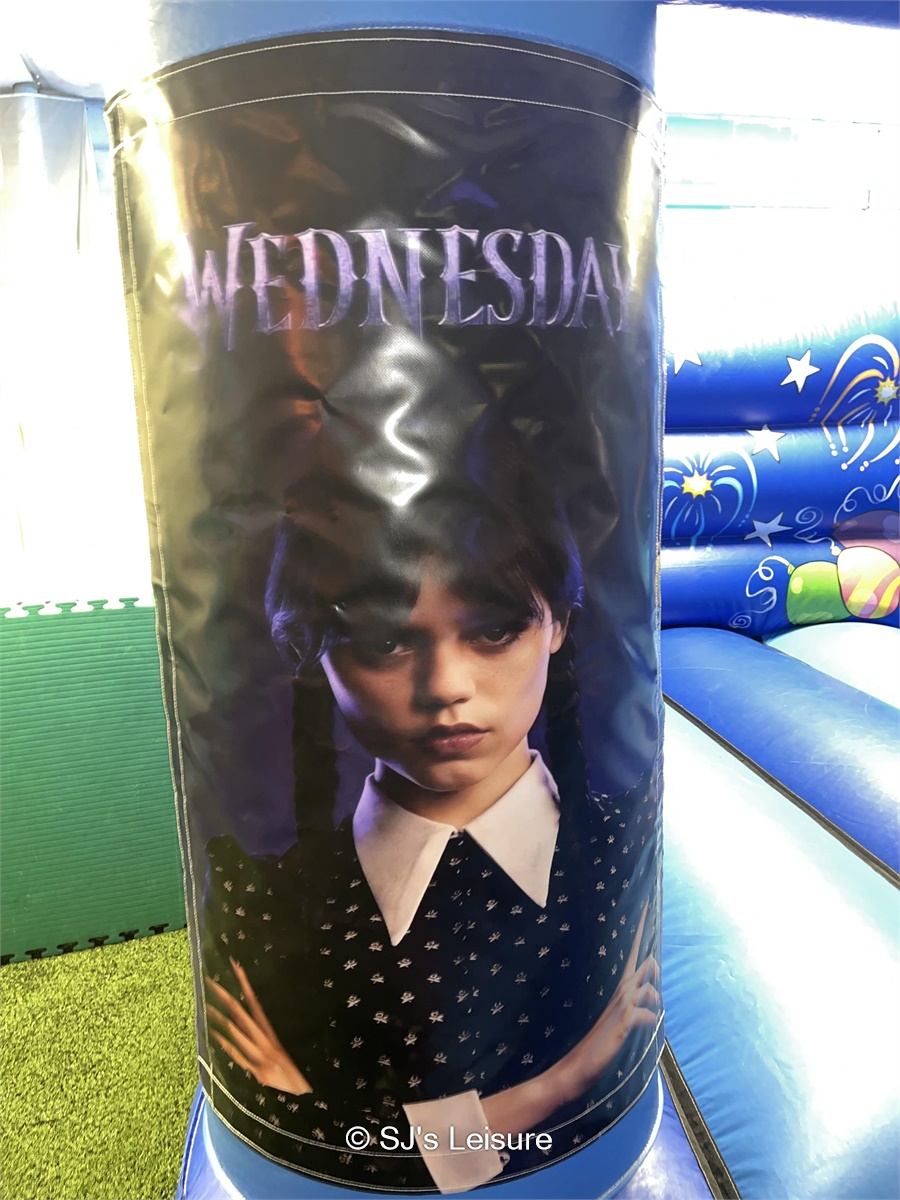 Indoor Wednesday Bouncy Castle & Slide Combo - Inflatable & Fun Product ...