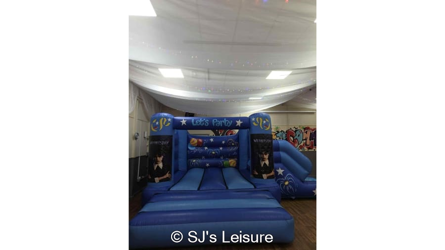 Indoor Wednesday Bouncy Castle & Slide Combo - Inflatable & Fun Product ...