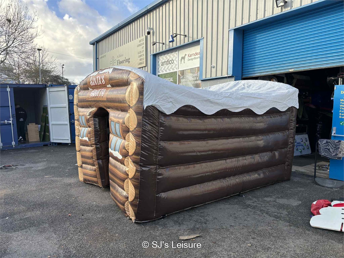 Santa's Wooden Hut Grotto - Inflatable & Fun Product Hire in Warrington ...