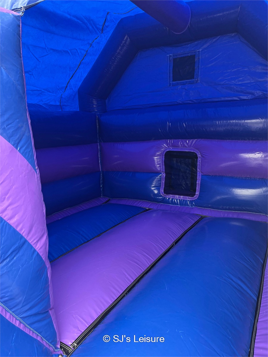 Wednesday Disco Bouncy Castle Front Slide Combo - Inflatable & Fun ...