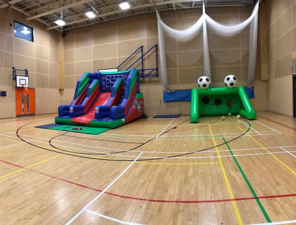 Inflatable fun for a community group in Liverpool, Merseyside