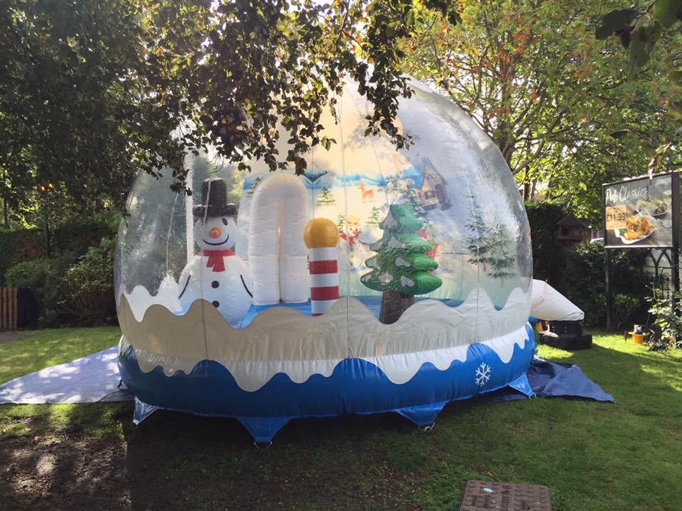 Inflatable snow globe hire in Altrincham