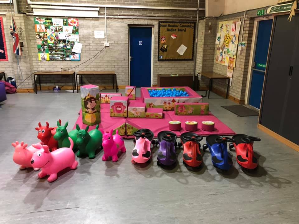 An image of our Princess soft play set up at a venue in Ormskirk.