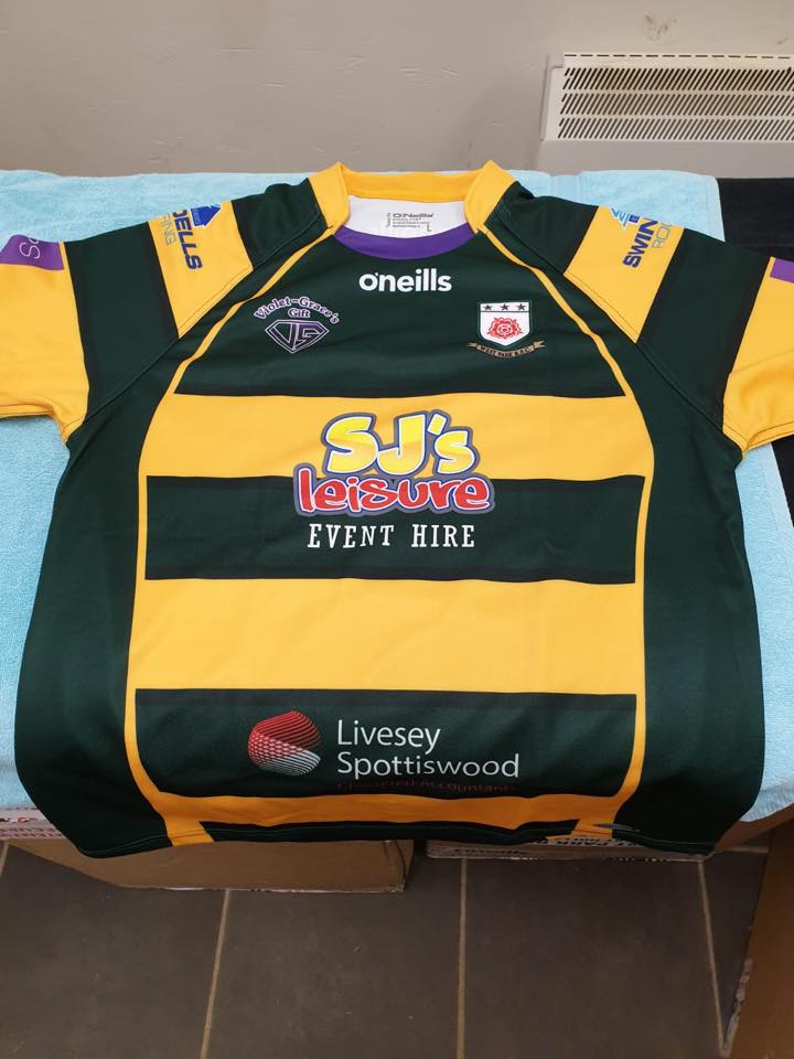 West Park RUFC match shirt for the new season