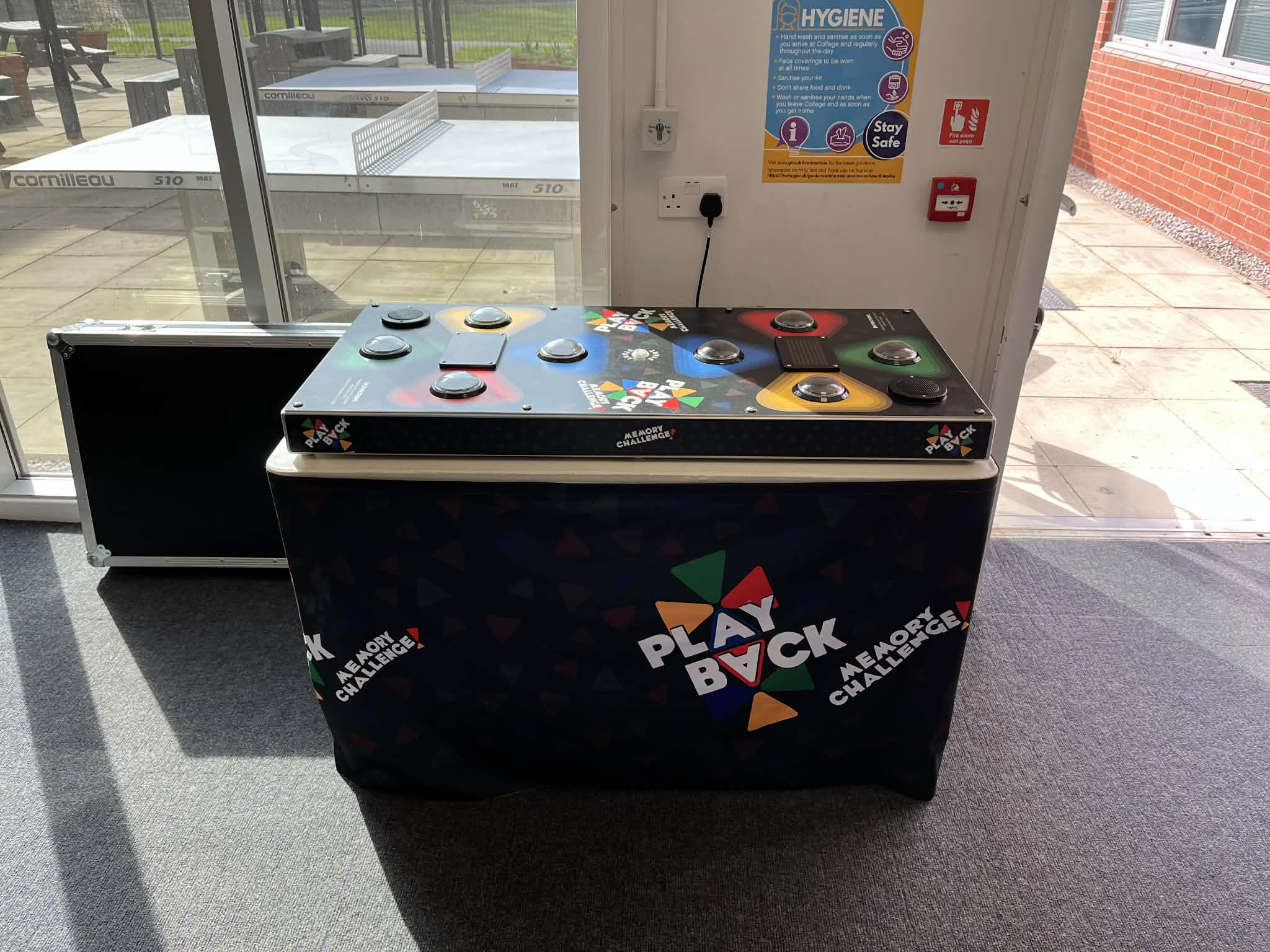 Playback Game AKA Simon Game set up in Liverpool for an exhibition event