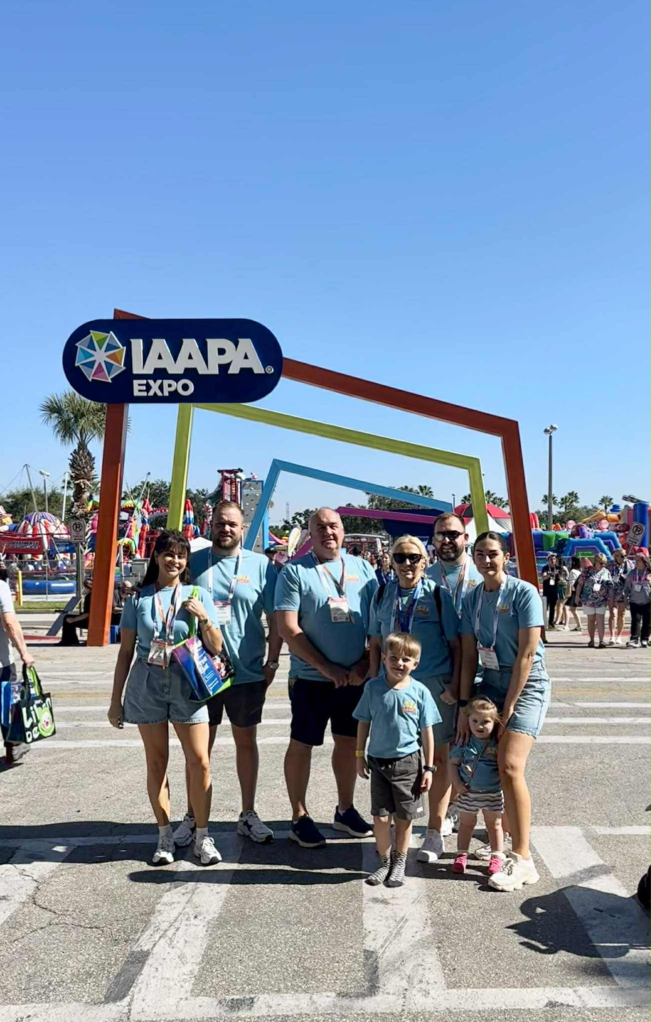 The SJ's Leisure team at the IAAPA Expo in Orlando, Florida in November 2025