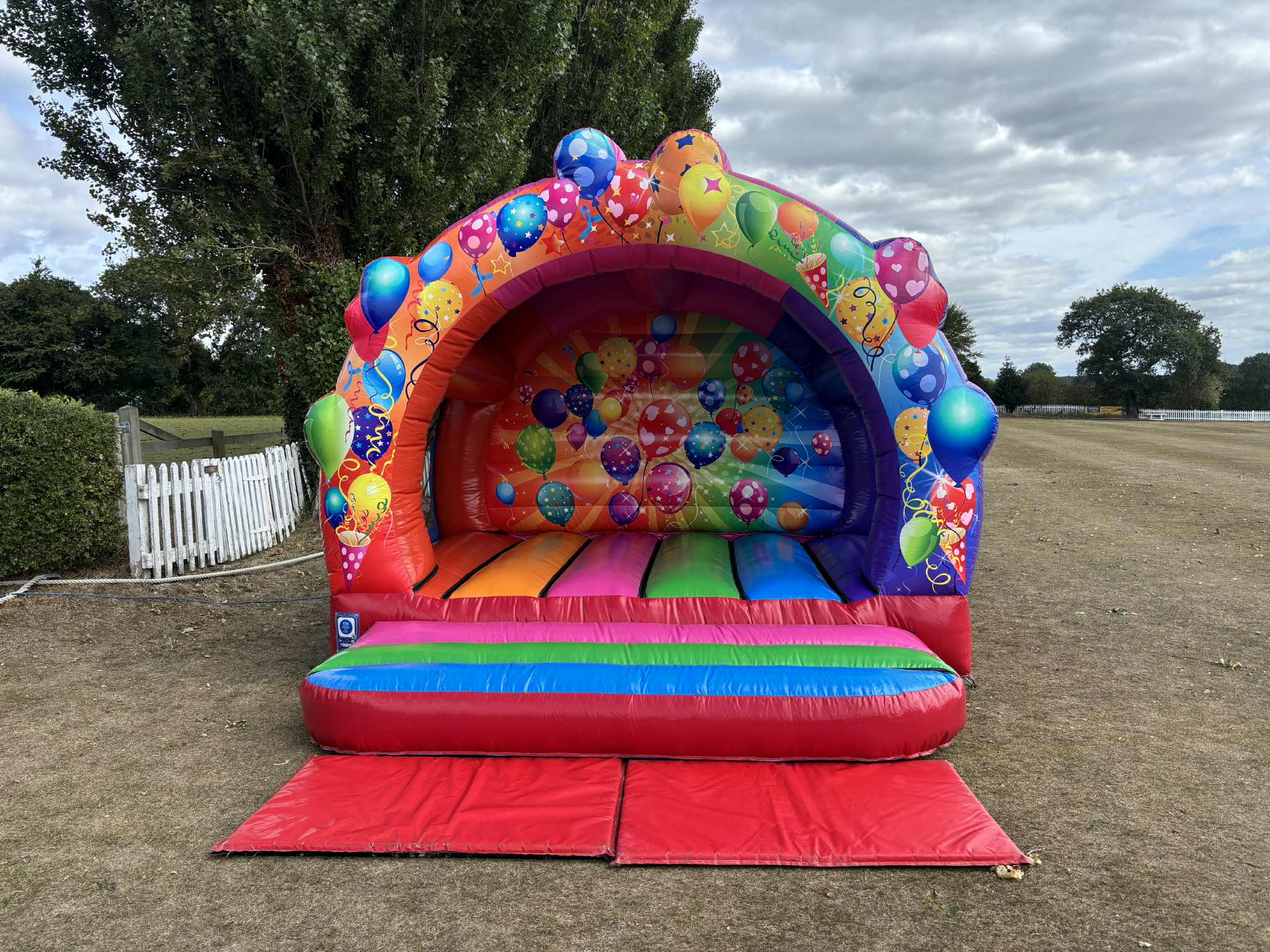 3D Multicoloured Contoured Bouncer set up for an event in Cheshire 3D Multicoloured Contoured Bouncer set up for an event in Cheshire
