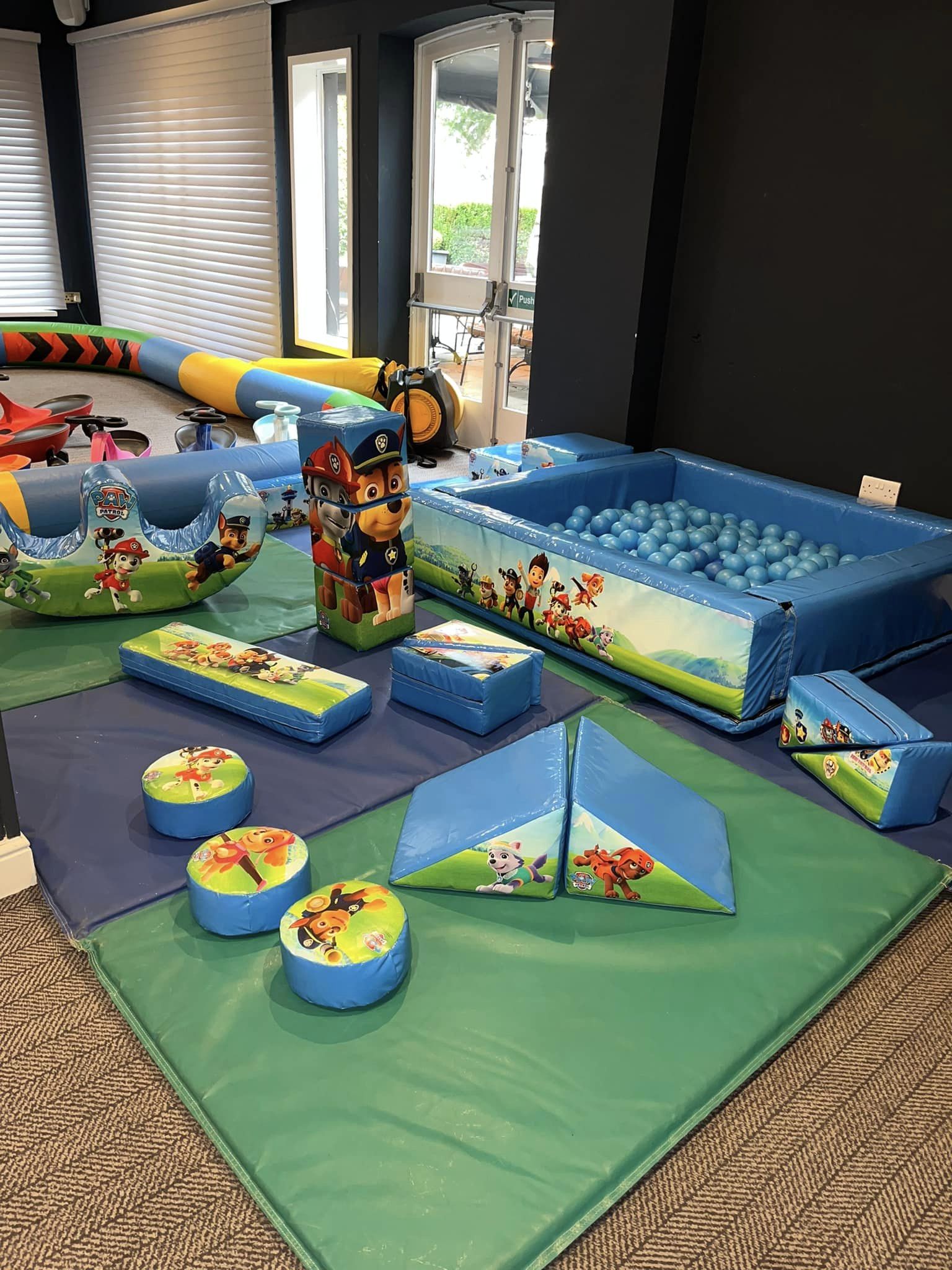 Paw Patrol soft play set up on hire in Cheshire