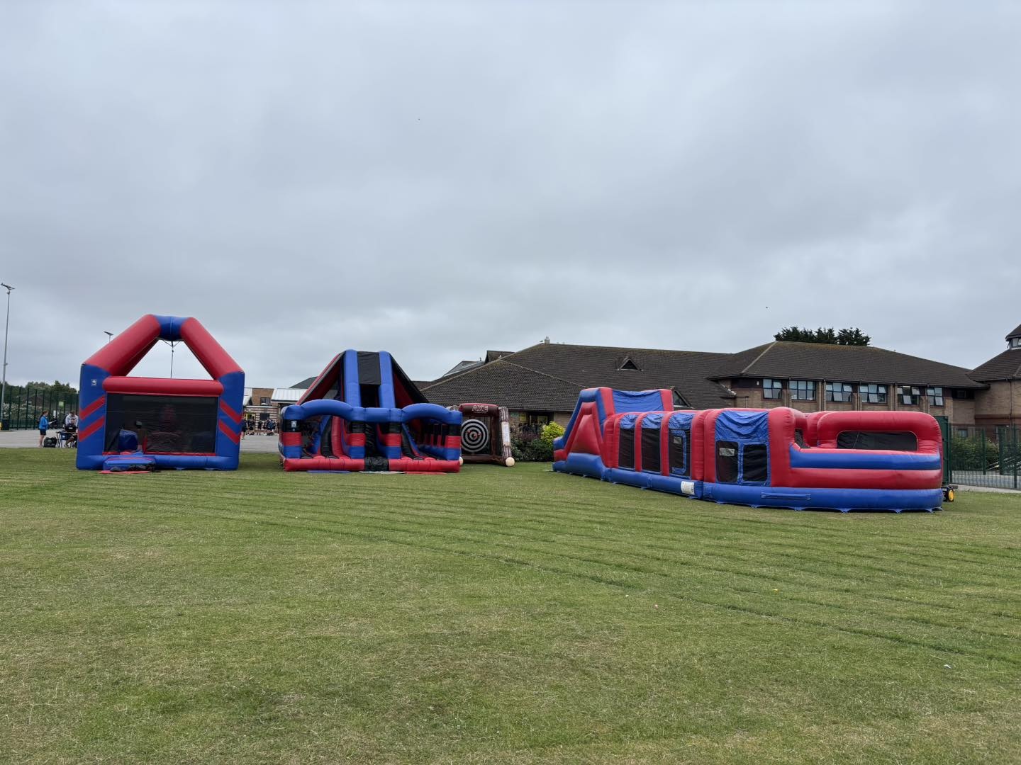 School Fun Day set up at Chesterfield High School in Crosby.